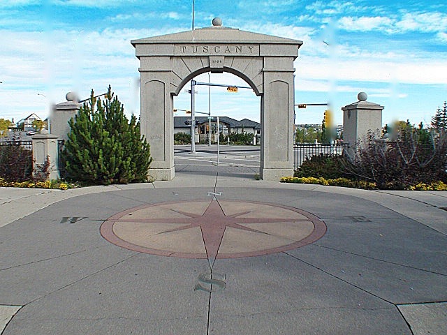 Tuscany community archway entrance